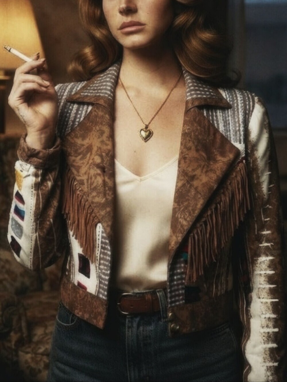 Vintage HOWARD WOLF Fringe Blazer 6